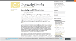 Desktop Screenshot of jogszolgaltatas.blog.hu