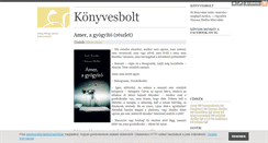 Desktop Screenshot of konyves-bolt.blog.hu