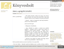 Tablet Screenshot of konyves-bolt.blog.hu