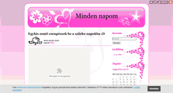 Desktop Screenshot of minden-napom.blog.hu