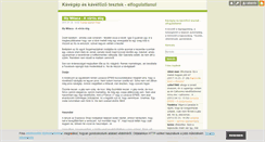 Desktop Screenshot of kavefozok.blog.hu