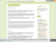 Tablet Screenshot of kavefozok.blog.hu