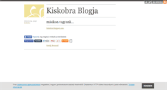 Desktop Screenshot of kiskobra.blog.hu