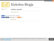 Tablet Screenshot of kiskobra.blog.hu