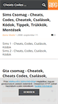 Mobile Screenshot of cheatscodes.blog.hu