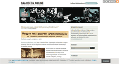 Desktop Screenshot of gramofononline.blog.hu