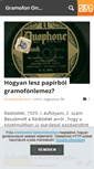 Mobile Screenshot of gramofononline.blog.hu