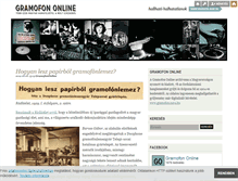 Tablet Screenshot of gramofononline.blog.hu