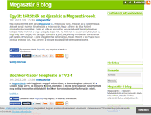 Tablet Screenshot of megasztar6.blog.hu