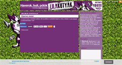 Desktop Screenshot of lilakutyak.blog.hu