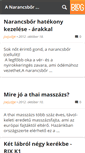 Mobile Screenshot of narancsborkezelese.blog.hu