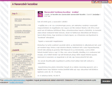 Tablet Screenshot of narancsborkezelese.blog.hu