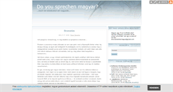 Desktop Screenshot of doyousprechenmagyar.blog.hu