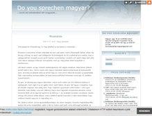 Tablet Screenshot of doyousprechenmagyar.blog.hu