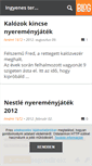 Mobile Screenshot of ingyeness.blog.hu