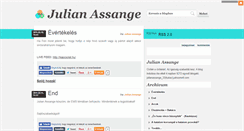 Desktop Screenshot of julianassange.blog.hu