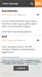 Mobile Screenshot of julianassange.blog.hu
