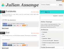 Tablet Screenshot of julianassange.blog.hu