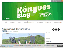 Tablet Screenshot of konyves.blog.hu