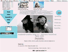 Tablet Screenshot of madambrunette.blog.cz