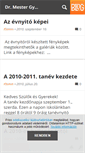 Mobile Screenshot of drmester-altisk.blog.hu
