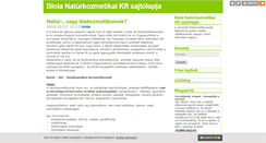 Desktop Screenshot of biola.blog.hu