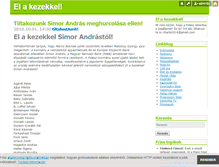 Tablet Screenshot of elakezekkel.blog.hu