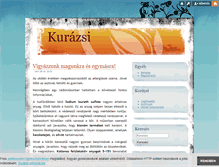 Tablet Screenshot of kurazsi.blog.hu