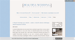 Desktop Screenshot of beautifulwedding.blog.hu