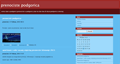 Desktop Screenshot of prenociste.blog.rs