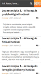 Mobile Screenshot of lovas.blog.hu