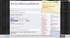 Desktop Screenshot of kovacsbalint.blog.hu