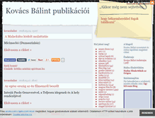 Tablet Screenshot of kovacsbalint.blog.hu