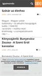 Mobile Screenshot of igazmondo.blog.hu