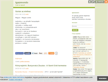Tablet Screenshot of igazmondo.blog.hu