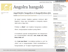 Tablet Screenshot of angolrahangolo.blog.hu