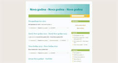 Desktop Screenshot of novagodina.blog.rs
