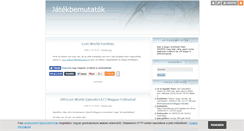 Desktop Screenshot of pcjatekbemutatok.blog.hu