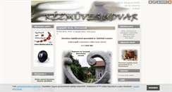 Desktop Screenshot of kezmuvesudvar.blog.hu