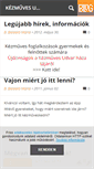 Mobile Screenshot of kezmuvesudvar.blog.hu