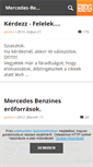 Mobile Screenshot of mercedesbenz.blog.hu