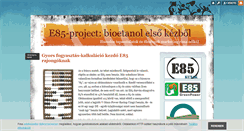 Desktop Screenshot of e85-project.blog.hu