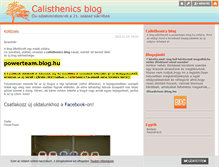 Tablet Screenshot of calisthenics.blog.hu