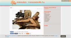Desktop Screenshot of masszazsinfo.blog.hu