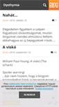 Mobile Screenshot of dysthymia.blog.hu