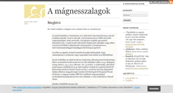 Desktop Screenshot of magnesszalagok.blog.hu