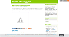 Desktop Screenshot of mindennapraegyjatek.blog.hu