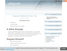 Tablet Screenshot of lefogyunk.blog.hu