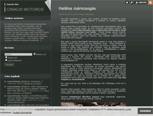 Tablet Screenshot of cinikusmotoros.blog.hu