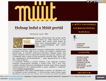 Tablet Screenshot of muut.blog.hu